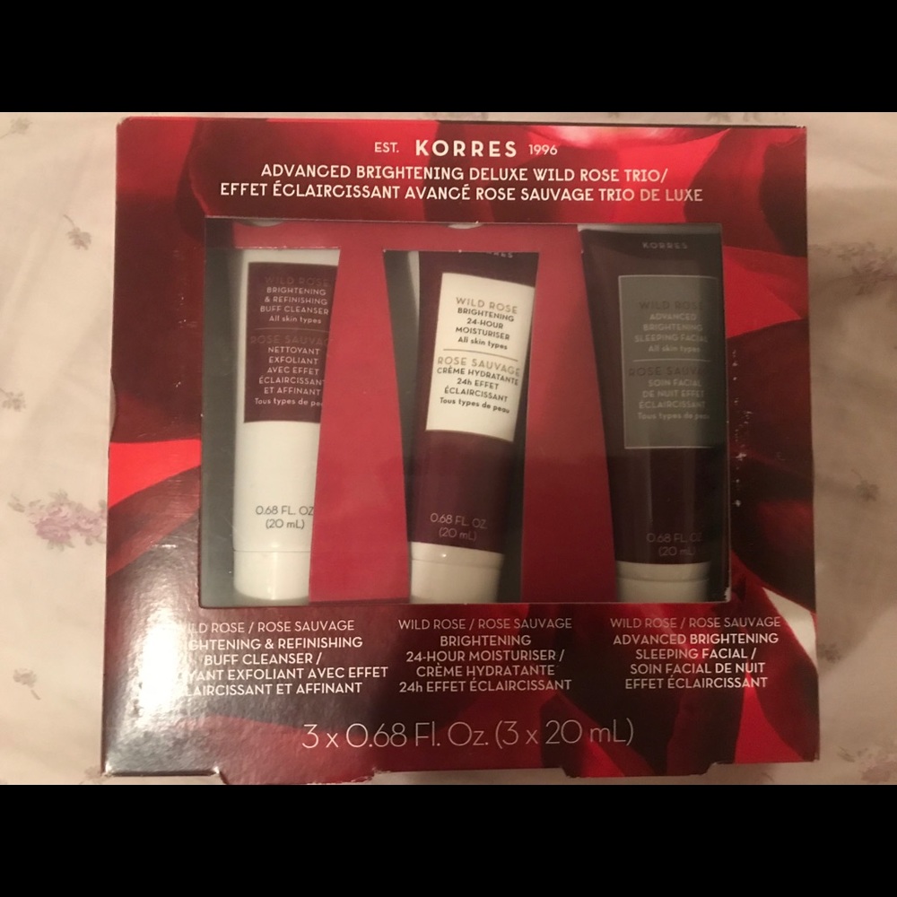 Korres Advanced Brightening Deluxe Wild Rose Trio